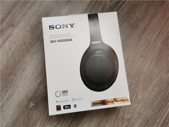 บรรจุภัณฑ์ที่ใช้สำหรับ Sony WH-1000XM4