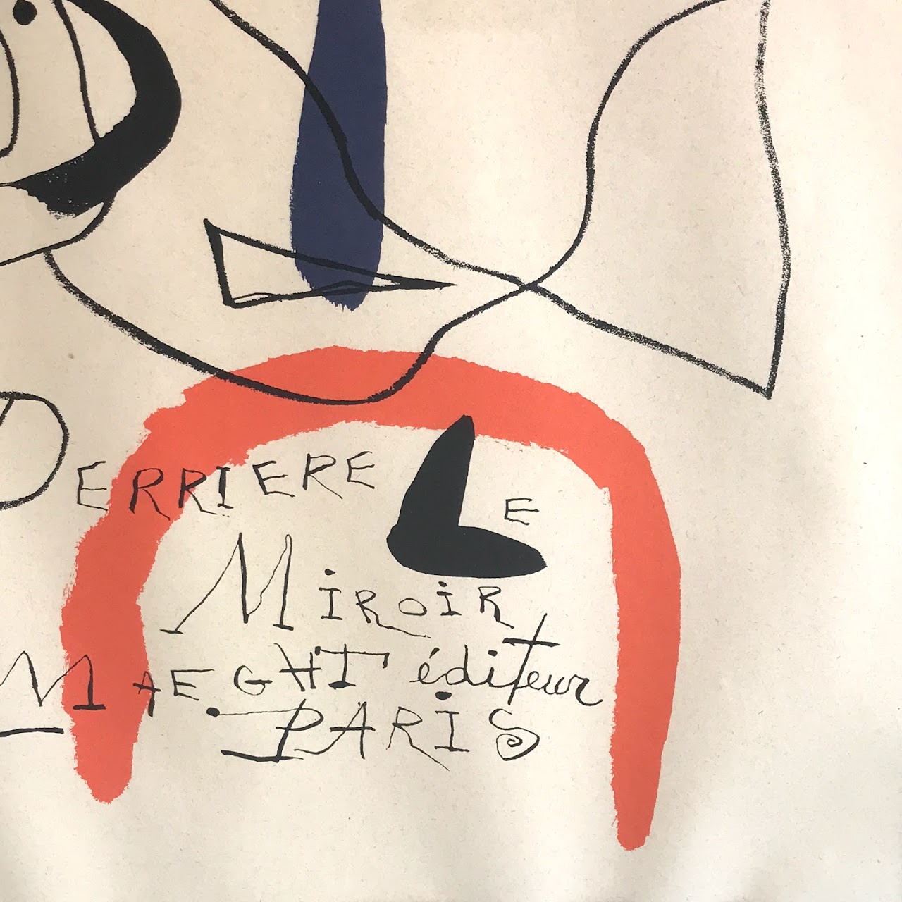 Joan Miró Derrière Le Miroir Lithograph