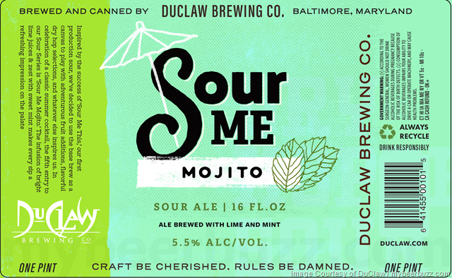 DuClaw Adding Sour Me Mojito 16oz Cans DuClaw Adding Sour Me Mojito 16oz Cans