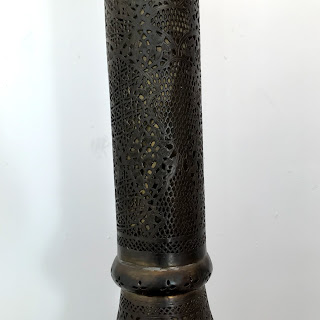 Moroccan Vintage Pierced Brass Floor Lamp