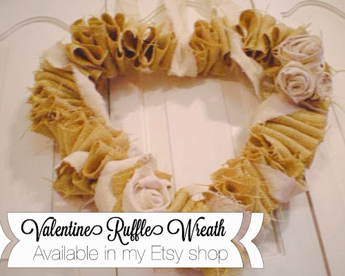 Burlap heart wreath, Etsy Valentine Ruffle Wreath, burlap ruffle wreath, valentine decor