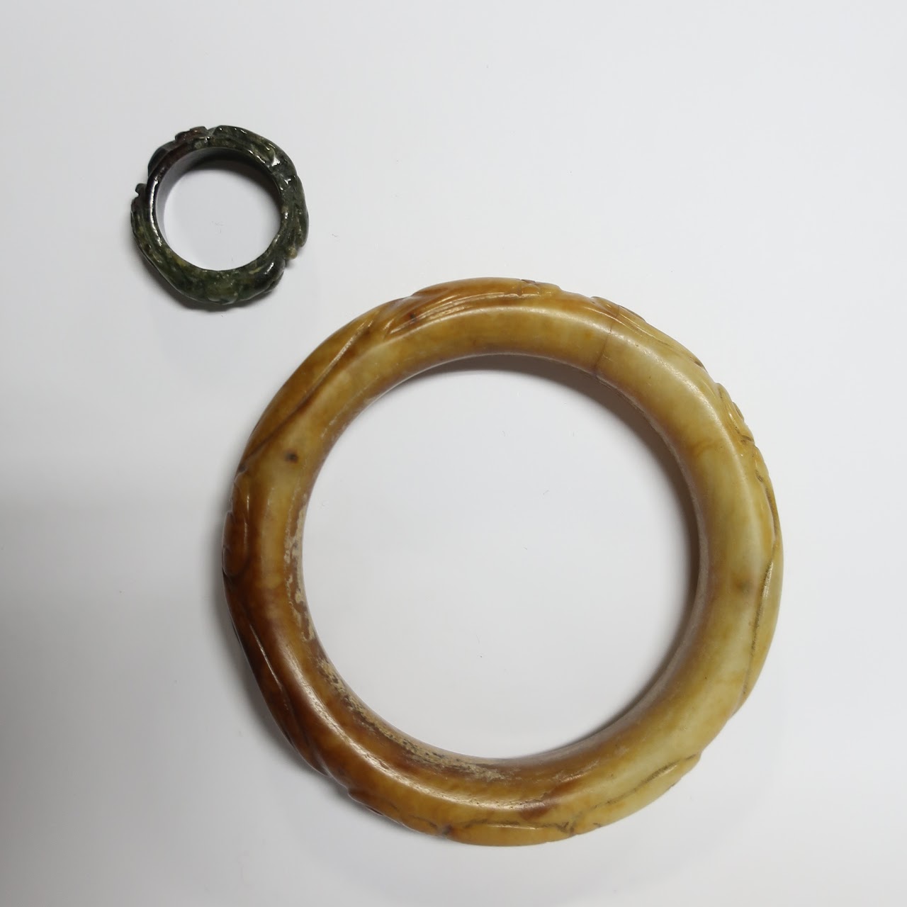 Jade Ring and Bangle Pair