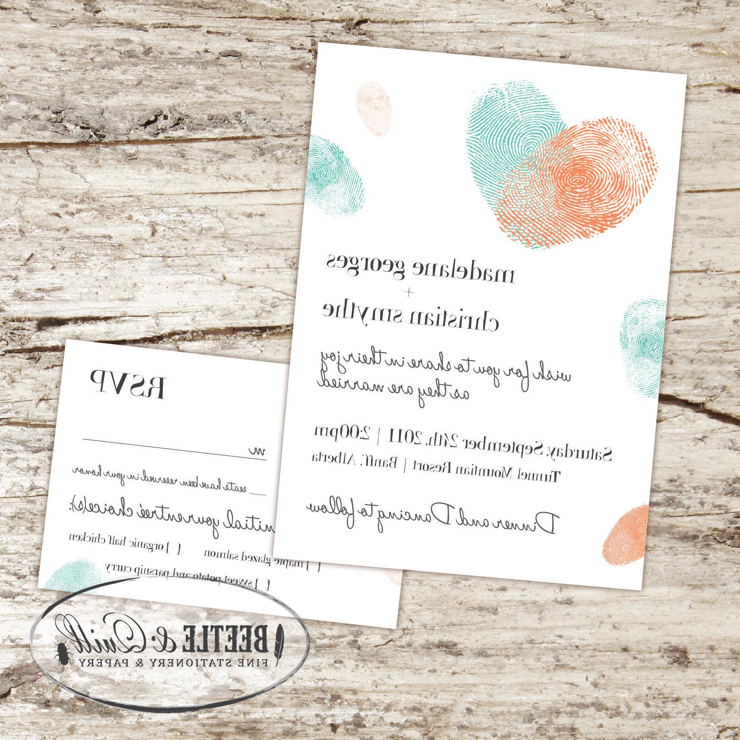 Fingerprints Printable Wedding