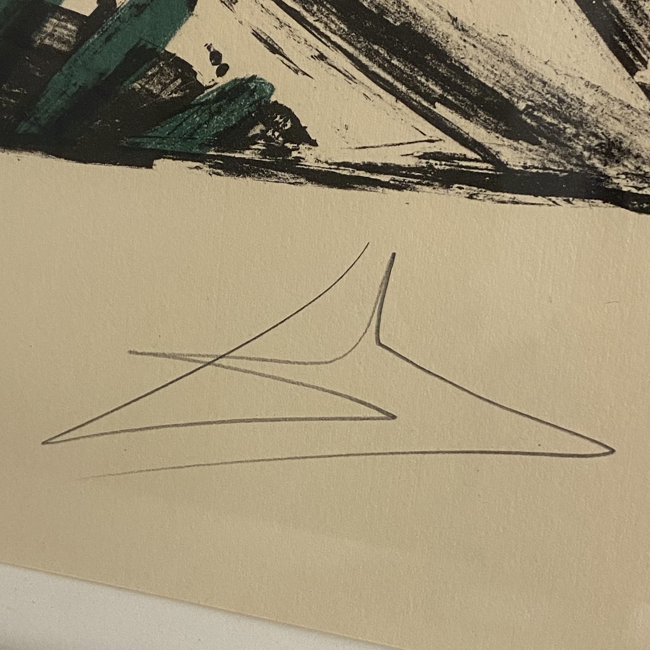 Salvador Dali Signed "Warriors Dream" Lithograph