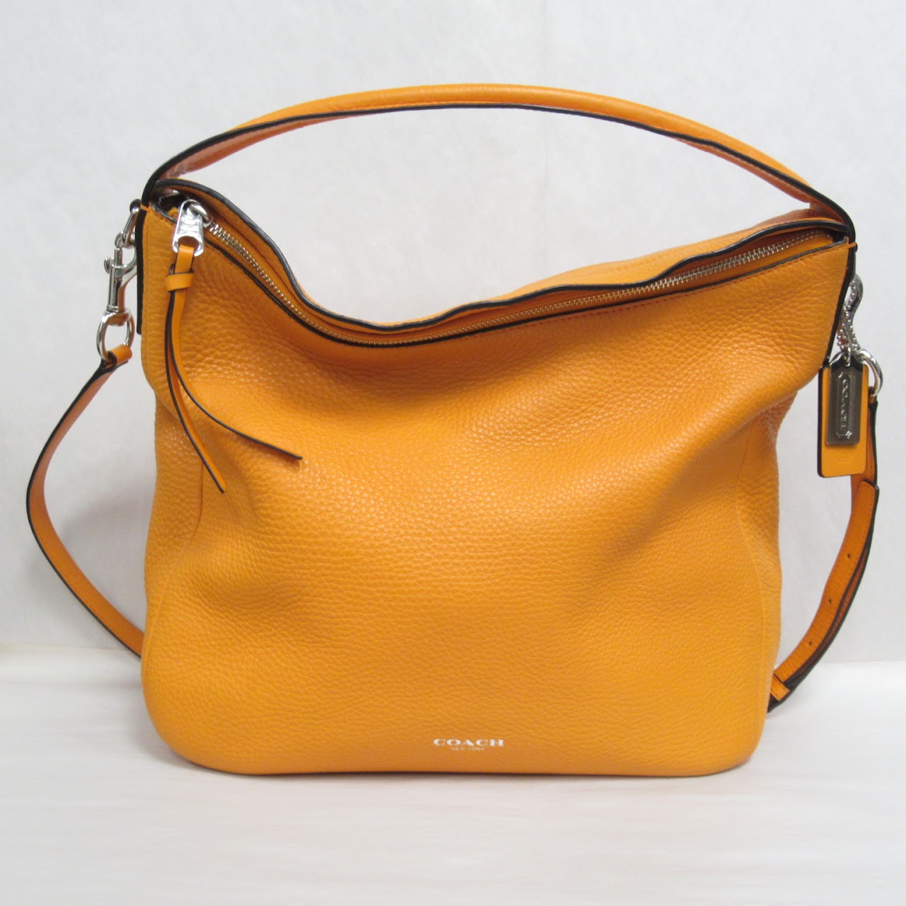 Coach Orange Leather Shoulder Bag