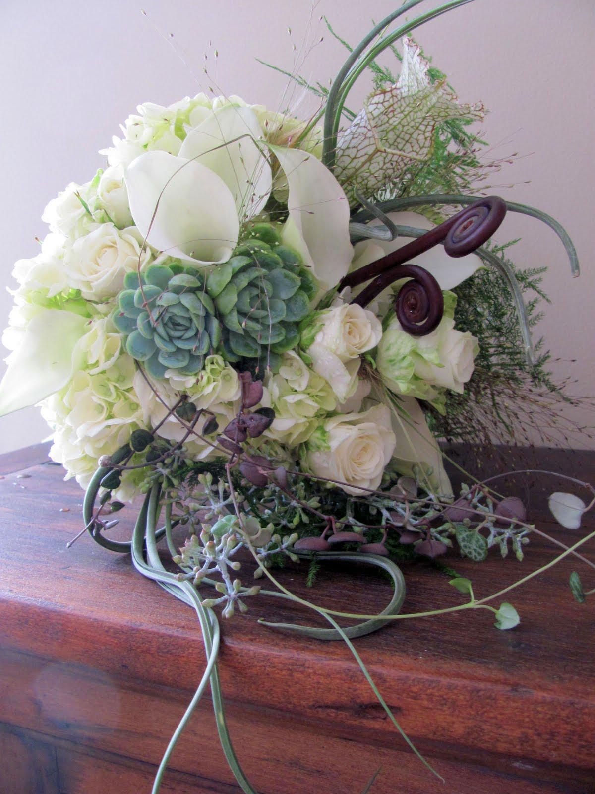 Modern-Rustic Bridal Bouquets