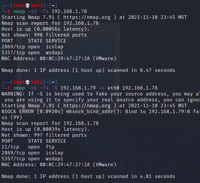 Spoofing Source with Nmap