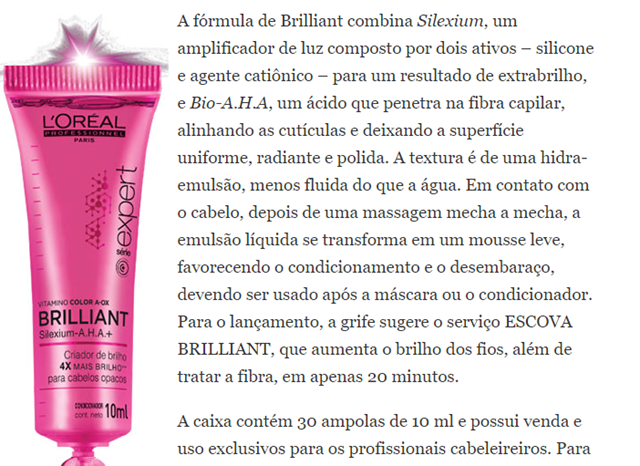 Ampola Loreal Brilliant