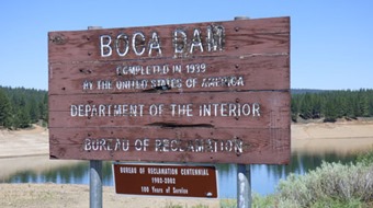 Boca Dam Sign