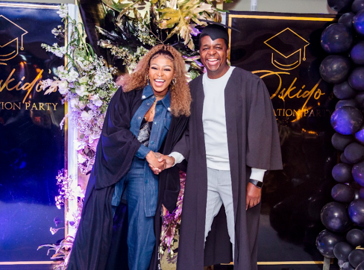 DJ Zinhle throws a graduation party for Oskido.