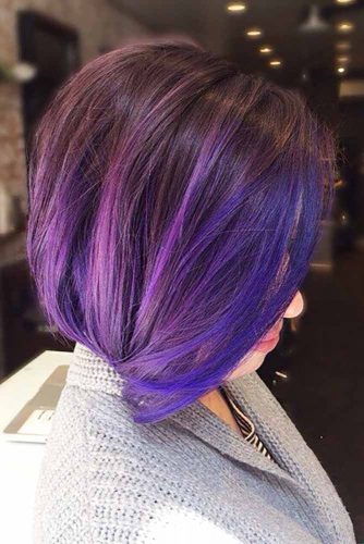 Bold and Provocative Dark Purple Hair Color Ideas 2018 - Fashionre