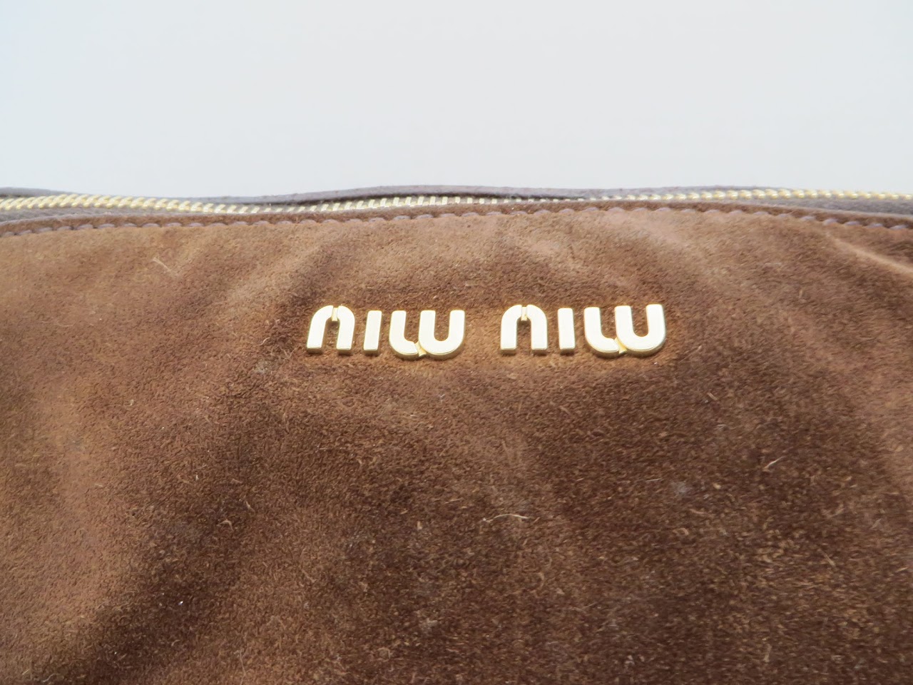 Miu Miu Brown Suede Bag