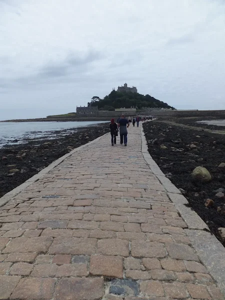Tidal path to St Micaels Mount