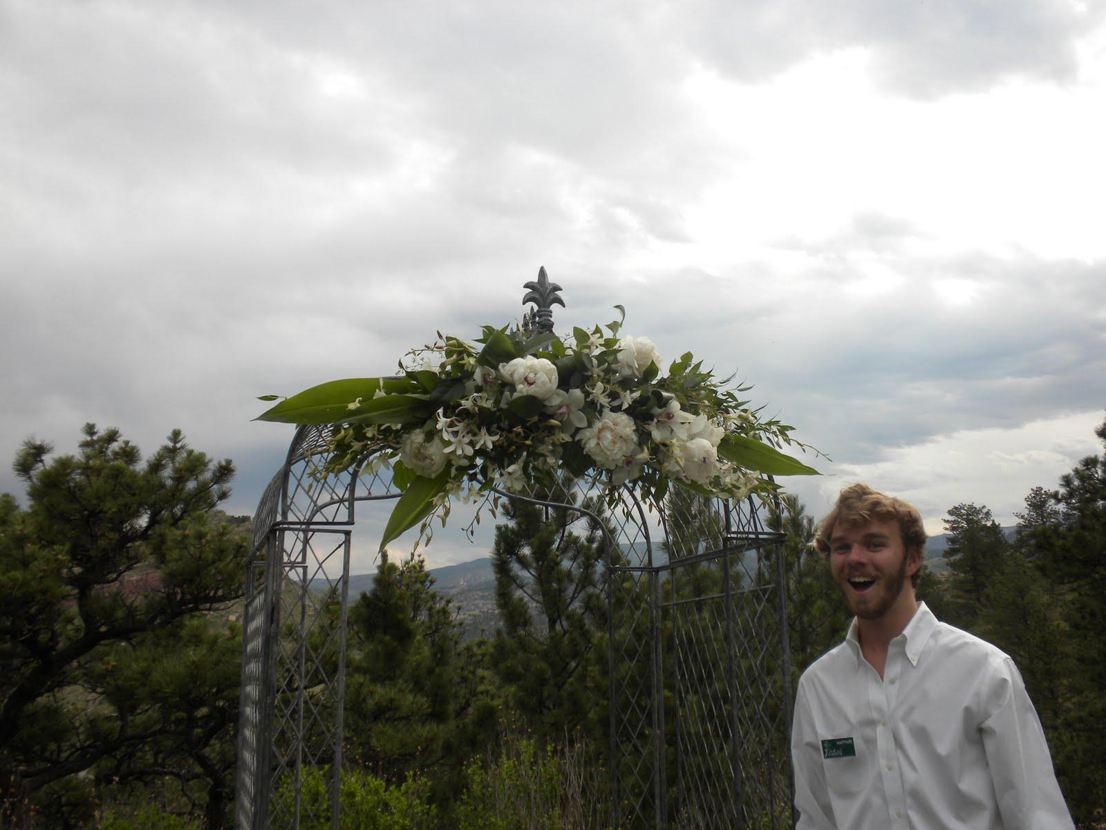 stargazer lilies wedding decor