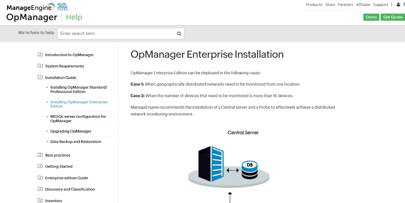 ManageEngine OpManager  16 ซอฟต์แวร์ตรวจสอบเครือข่ายฟรีที่ดีที่สุด