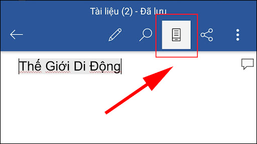 Word trên điện thoại có thể xem ở chế độ di động rất thuận tiện