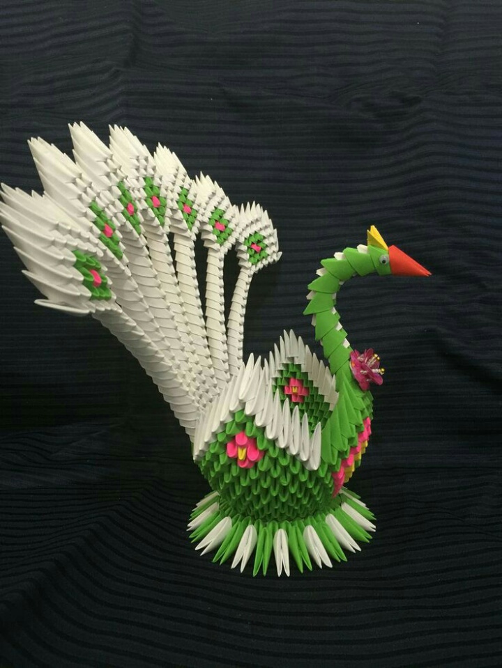 10 Contoh  Karya Origami  Angsa 3D yang Unik Seni Rupa