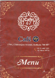 Cafe 47 menu 3