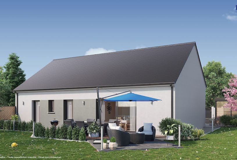  Vente Terrain + Maison - Terrain : 468m² - Maison : 99m² à Auzouer-en-Touraine (37110) 