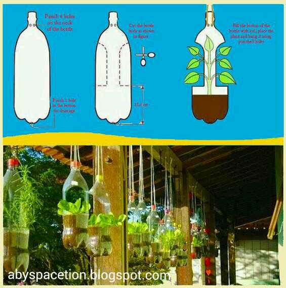 Cara Membuat  Pot  Gantung  Unik dari  Botol  Bekas  Tips dan 