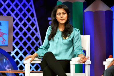 Actress Kajol spotted during 'Support My School' Telethon '13, held in Mumbai on February 3, 2013. (Pic: Viral Bhayani)