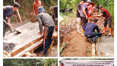 Tingkatkan Produksi Pertanian, Pemdes Malola Satu Bangun Rabat Beton di Perkebunan Tempang