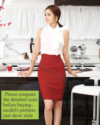   Fitted Business Bodycon Short Career High Waist Pencil Skirt  