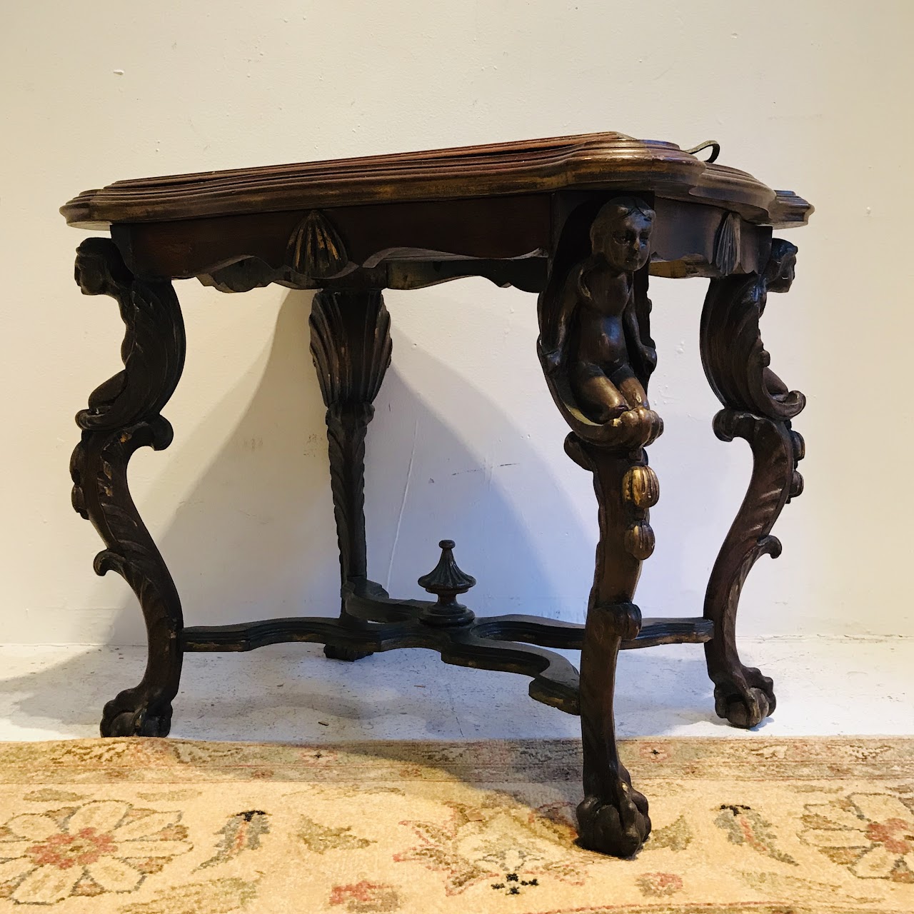 Cherub Tray Top End Table