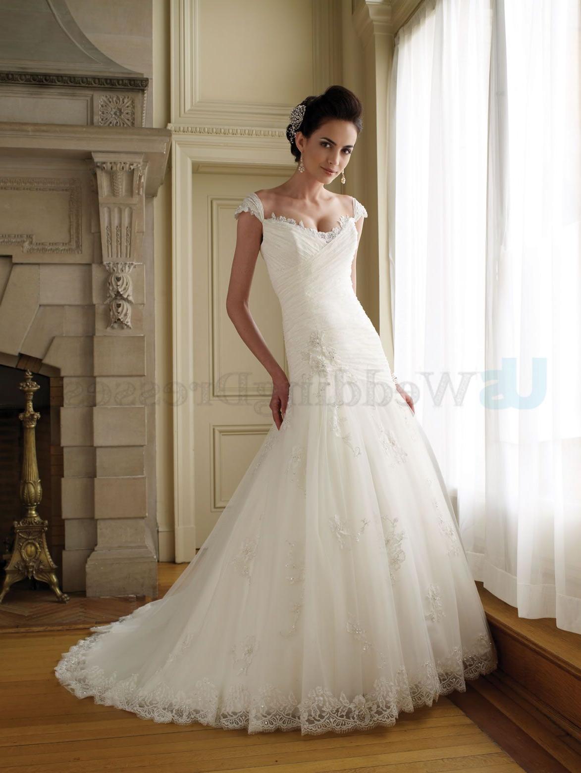 Allover Lace Tulle Gown