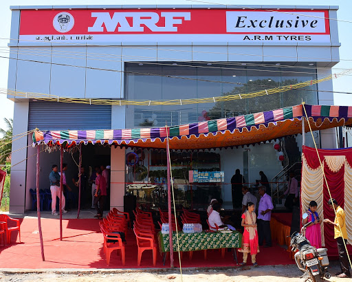 MRF SHOWROOM : ARM TYRES, 5, Medical College Rd, Krishna Nagar, Rahman Nagar, Thanjavur, Tamil Nadu 613004, India, Tyre_Shop, state TN