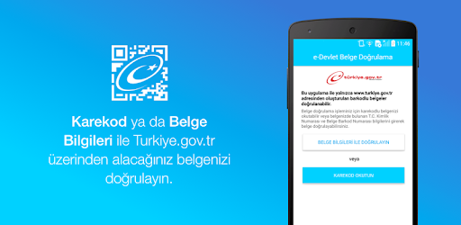 Edevlet belge doğrulama barkod