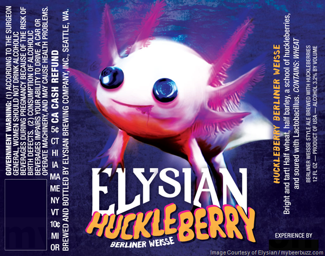 Elysian Adding Huckleberry Berliner Weisse