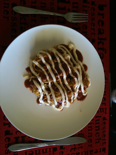 Okonomiyaki (Photo by Frances Wright)