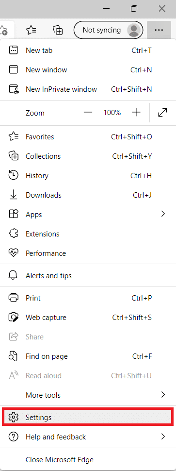 Haga clic en Configuración