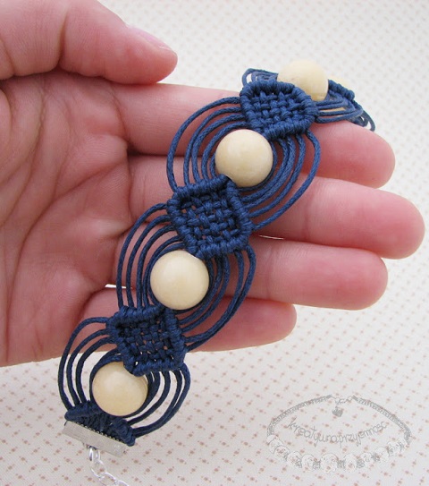 Easy Macrame And Bead Bracelet Tutorial The Beading Gem