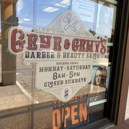 Gene & Geny's Barber & Beauty Salon logo