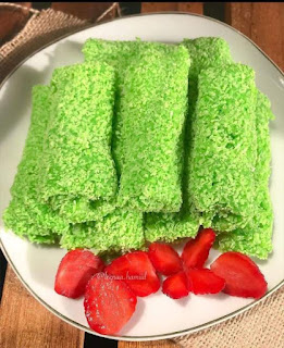 Kue Carang Gendis pandan