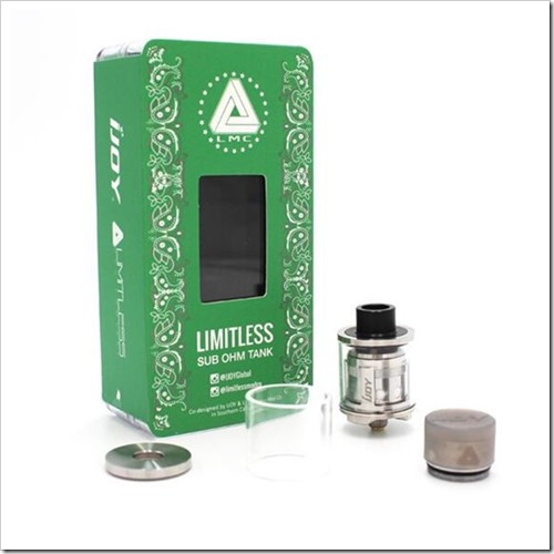 limitless sub ohm tank 1  thumb%25255B2%25255D - 【爆煙LEDクリアロ】ショートタイプなクリアロ！「iJOY Limitless サブオームタンク」レビュー！【底が光るよ！】