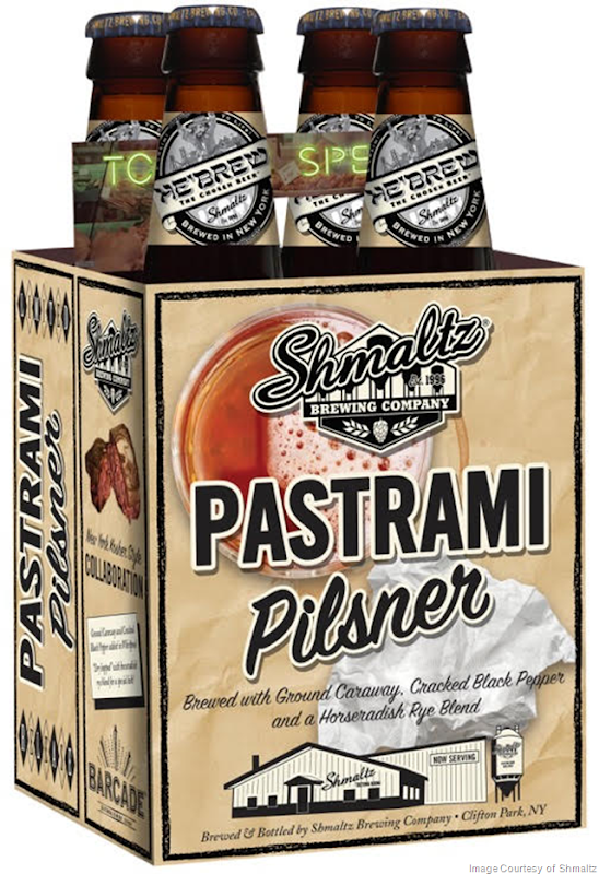 Shmaltz Brewing and Barcade Launch Nationally "Pastrami Pilsner" in 4-Packs in 30 States