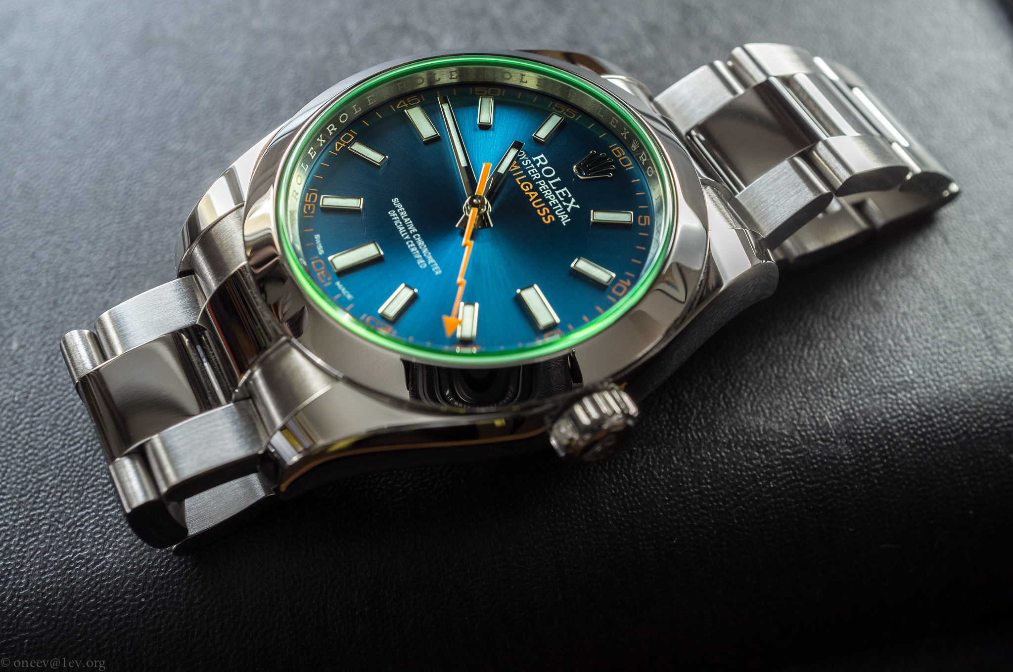 milgauss - Revue illustrée de la Rolex Milgauss Z-Blue 20150130-DSCF5855