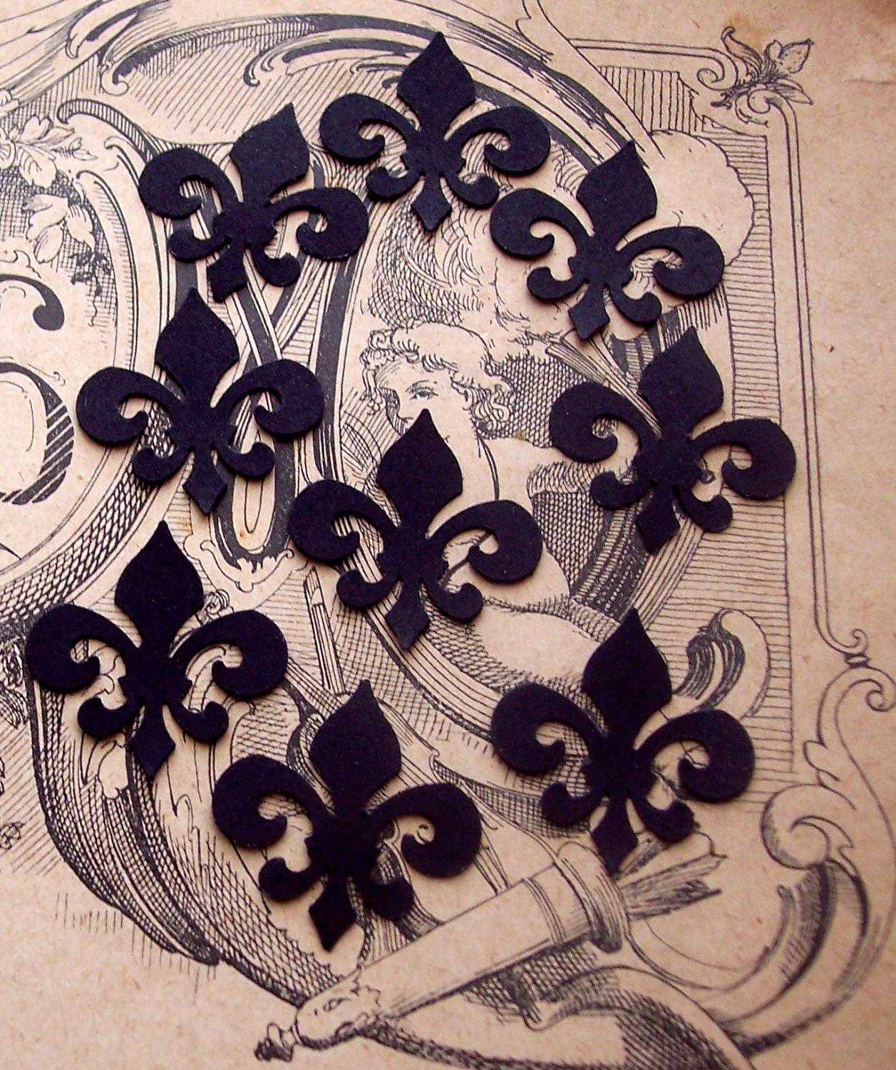 Black Fleur de Lis Hand