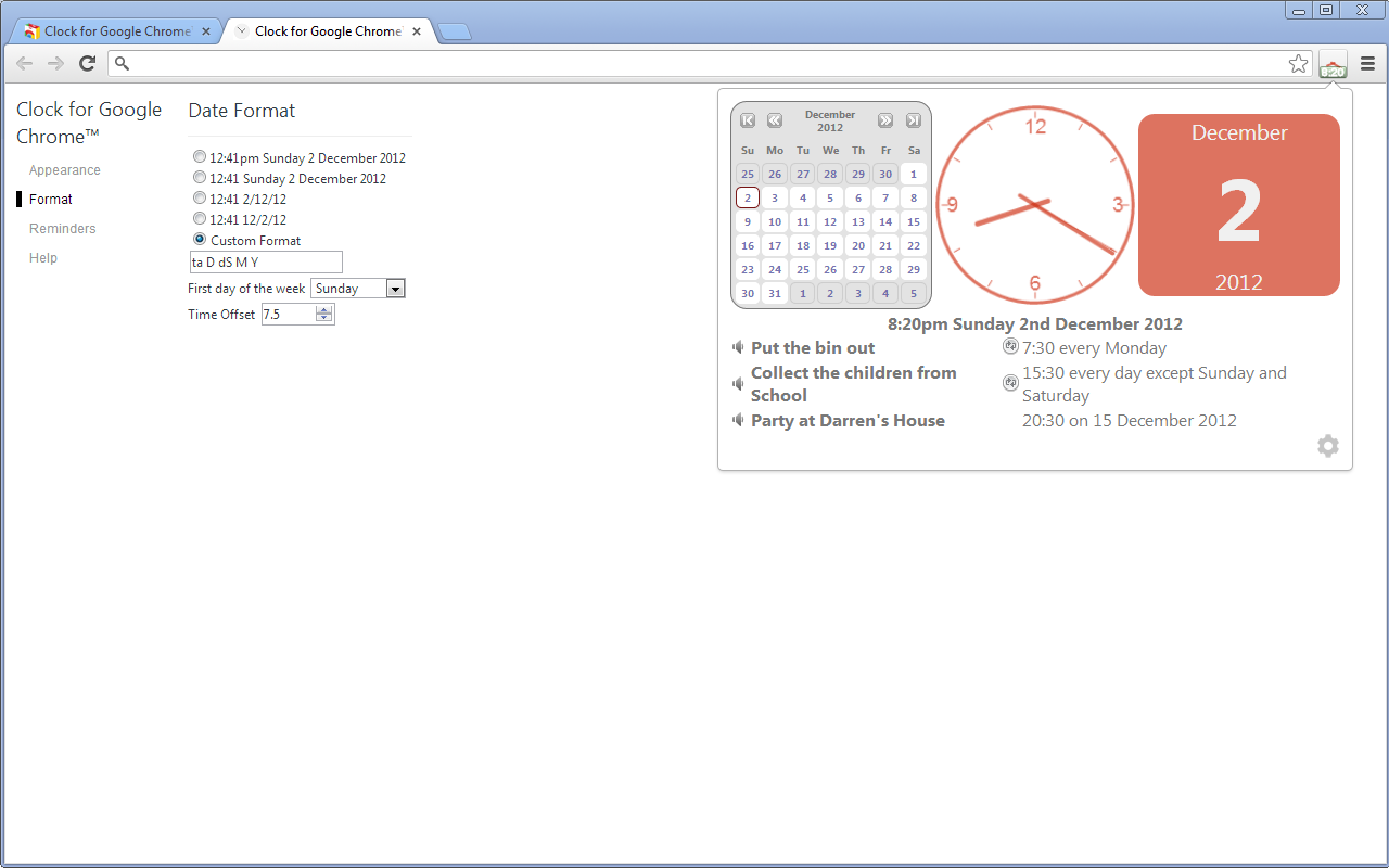 Clock for Google Chrome™ Preview image 4