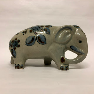 Ken Edwards Style Mexican Stoneware Elephant