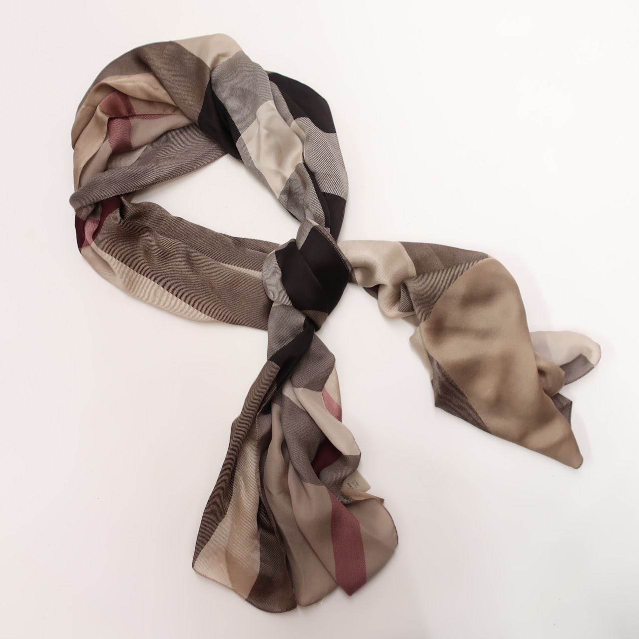 Burberry Silk Plaid Scarf