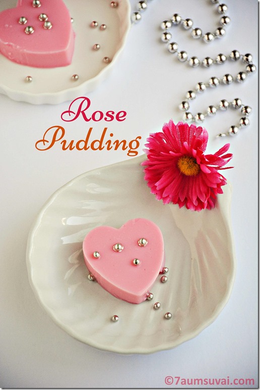Rose pudding 