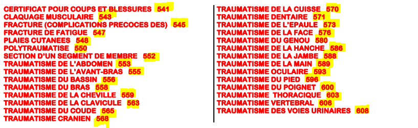 TRAUMATOLOGIE