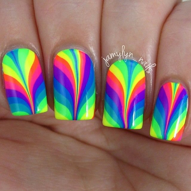 water marble nail art for 2015 2016 - Styles 7