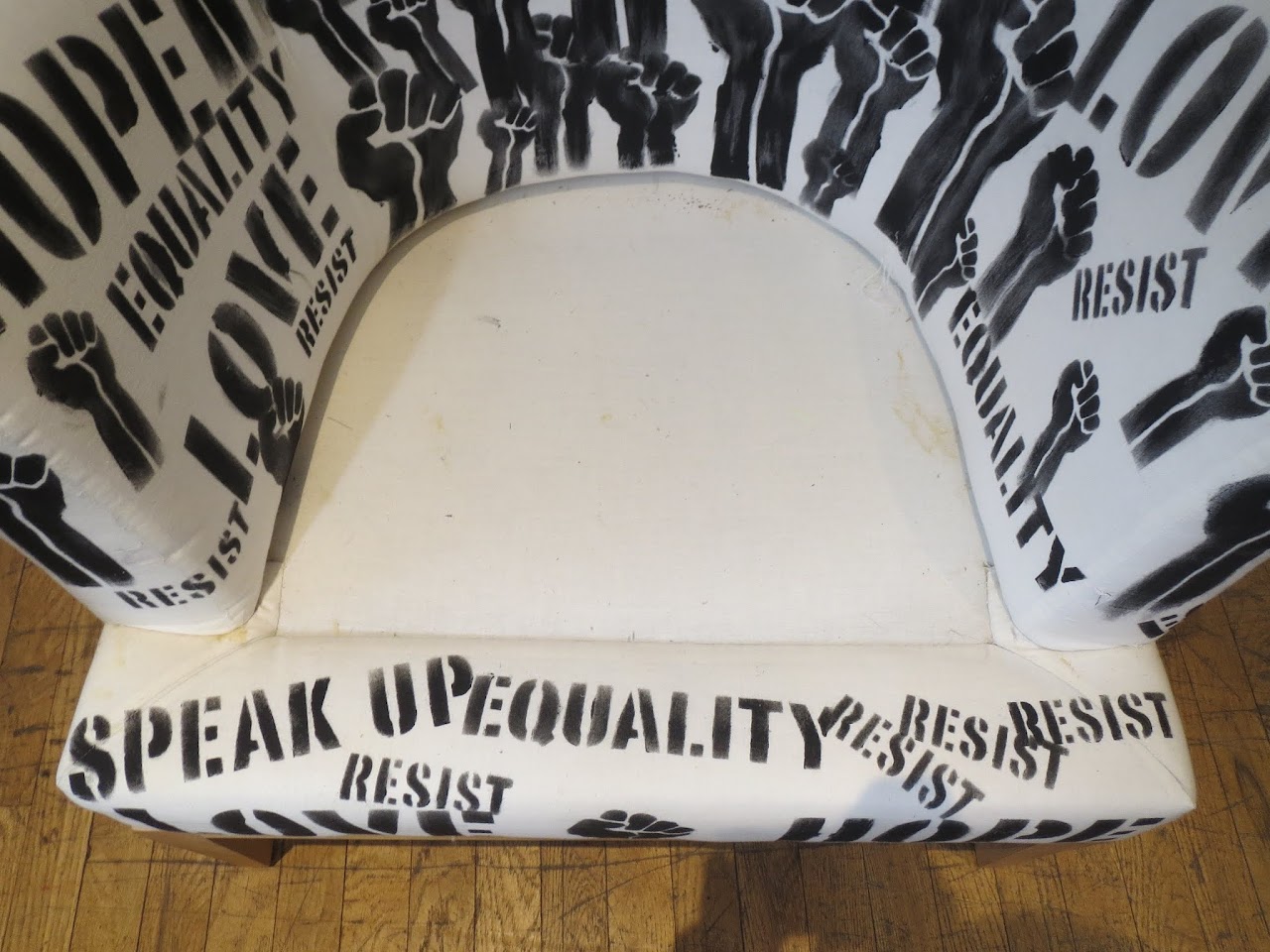 Stencil 1- Equality Arm Chair