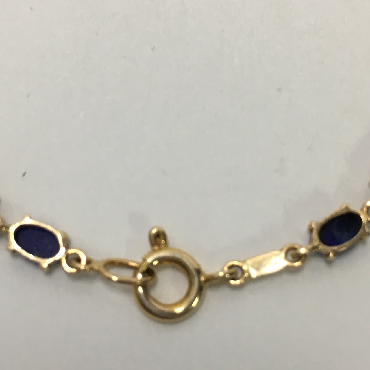 14 K Gold & Lapis Bracelet