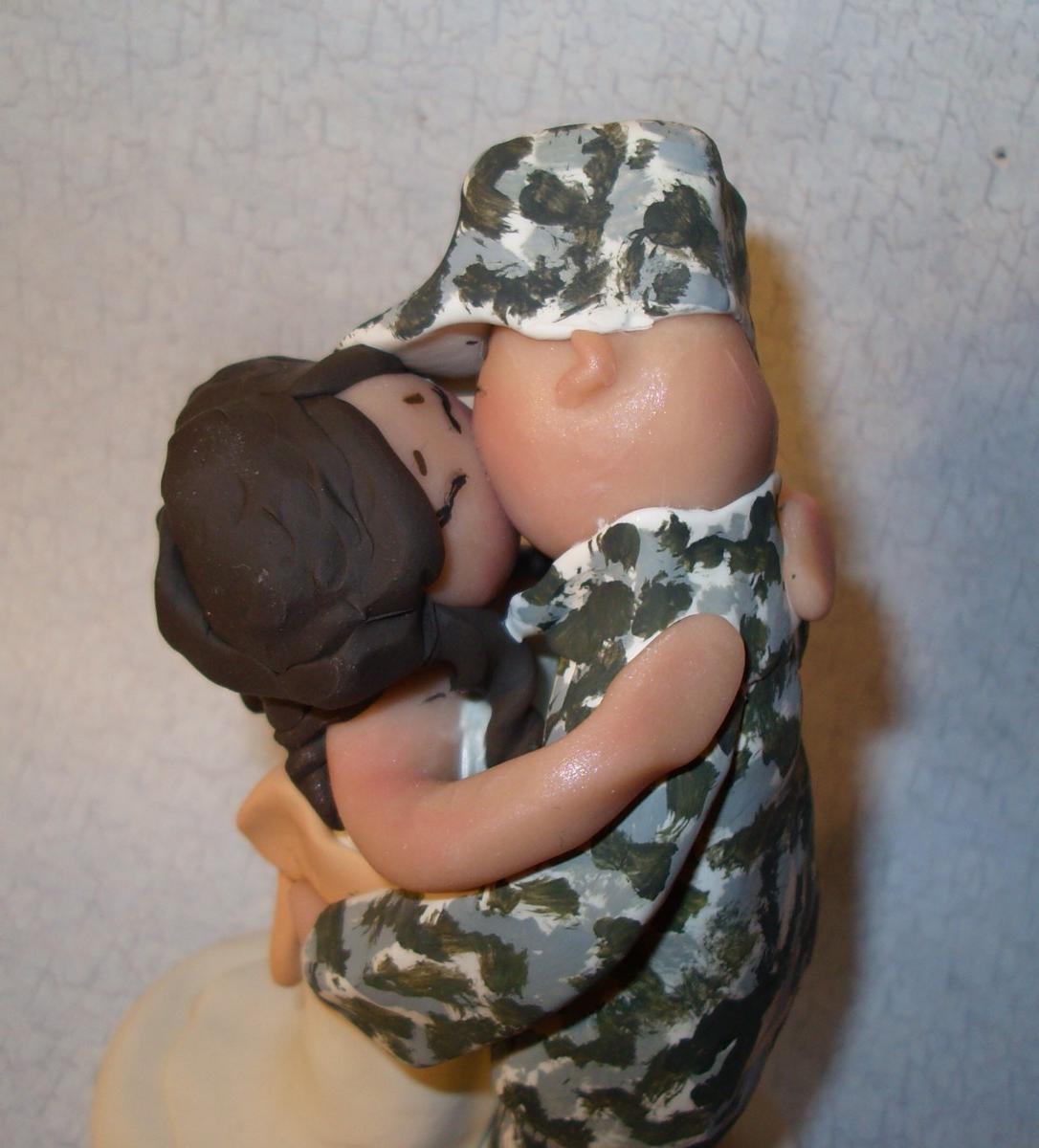 Military Wedding Cake Topper -